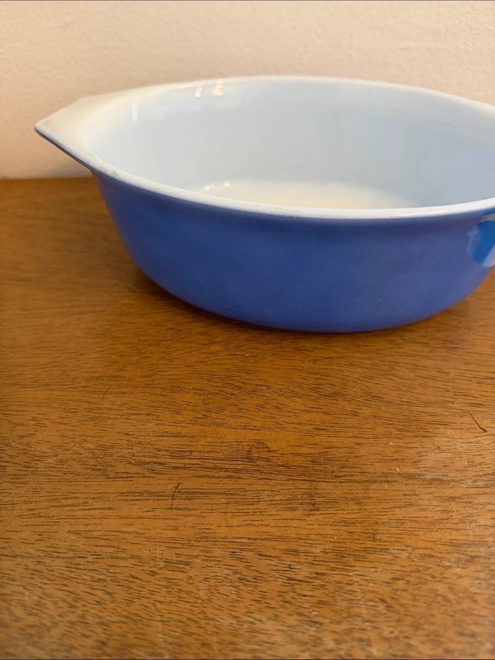 Vintage Pyrex Blue Horizon Casserole Dish No Lid 043